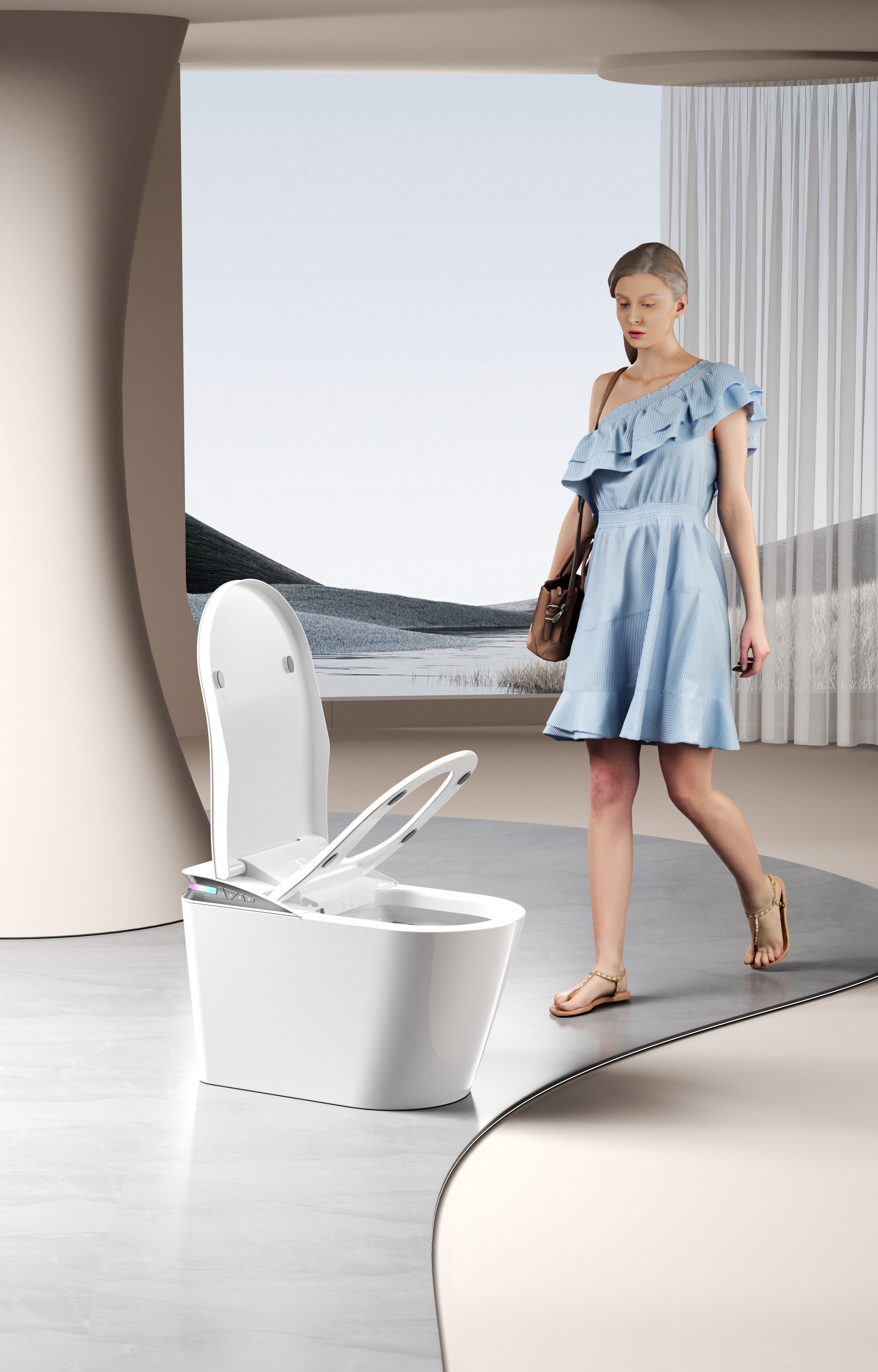 BathTec K2 – Designer Smart Toilet with Iconic Minimalist Aesthetic