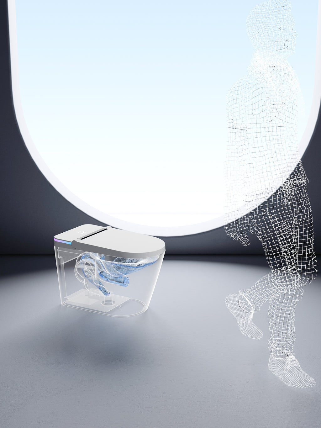 BathTec U5 – Smart Toilet with Signature Wing LED Lighting