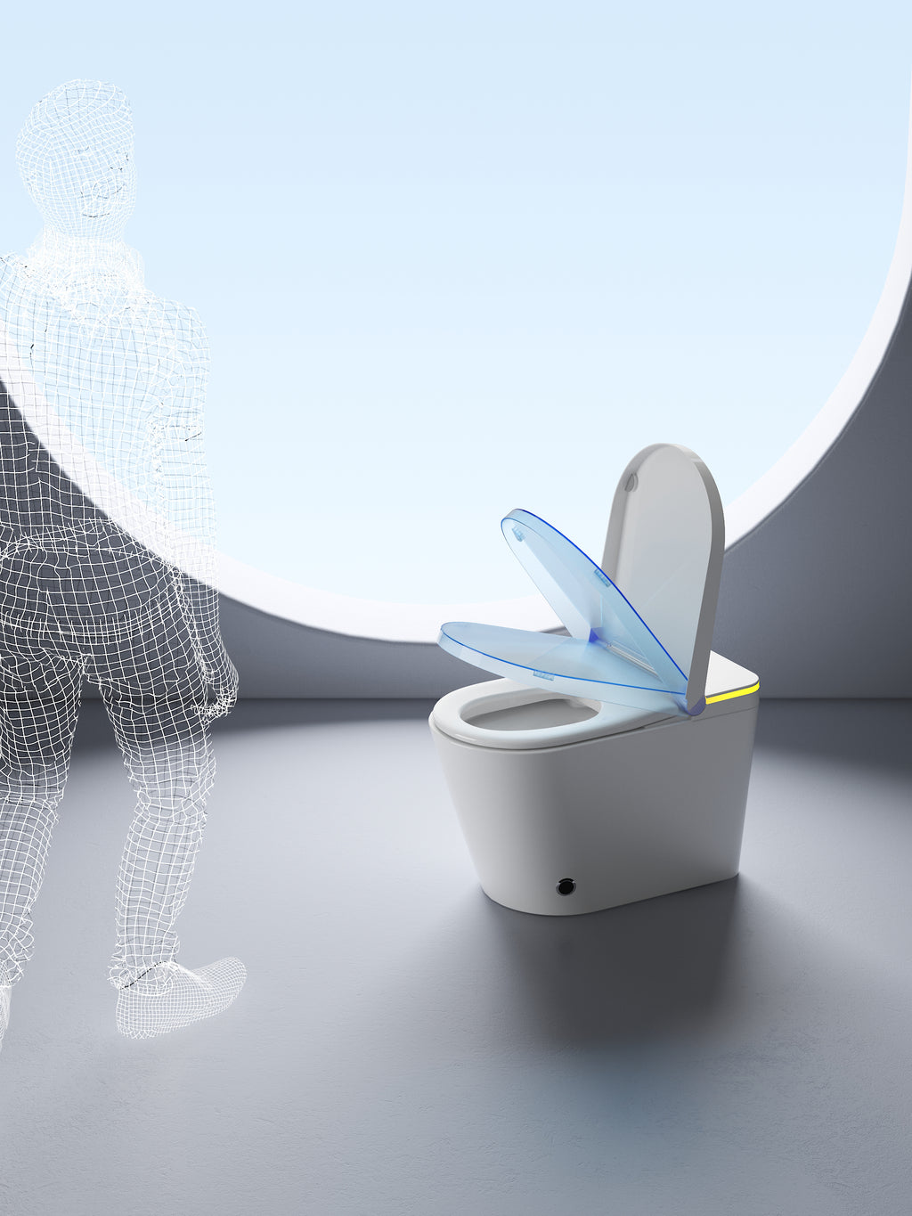 BathTec U5 – Smart Toilet with Signature Wing LED Lighting