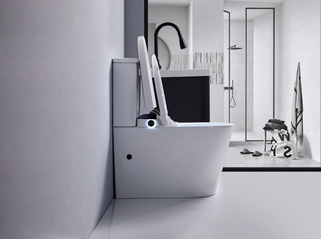 Back to Wall Smart Toilets with Sensor-Based Automatic Flushing