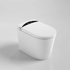 Futuristic Smart Toilet with LED Display