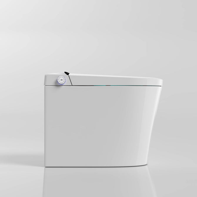 In-Wall Tank smart toilet with futuristic aesthetics