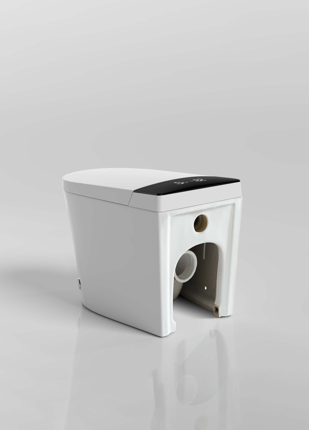 In-wall tank smart toilet designed for modern homes