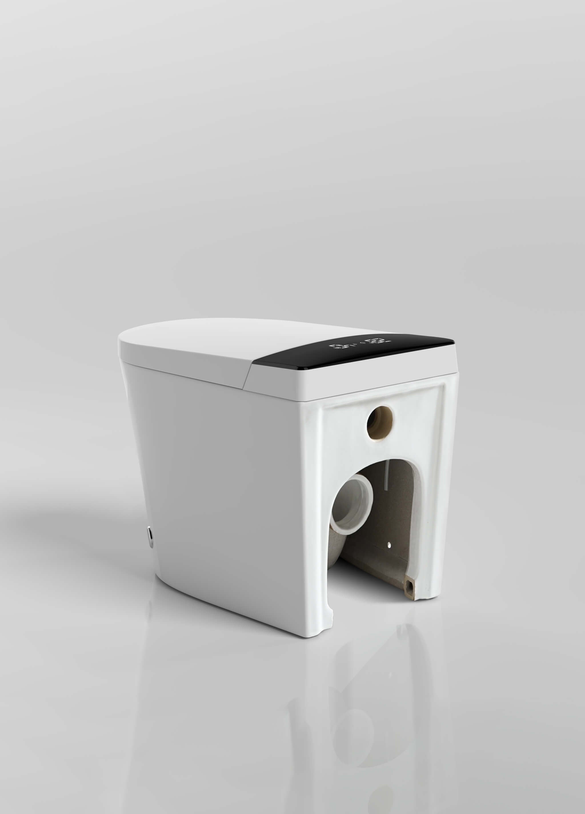In-wall tank smart toilet designed for modern homes