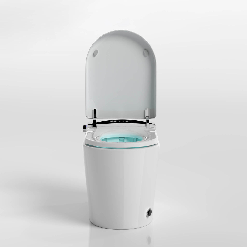 Smart Toilet with In-Wall Tank Design