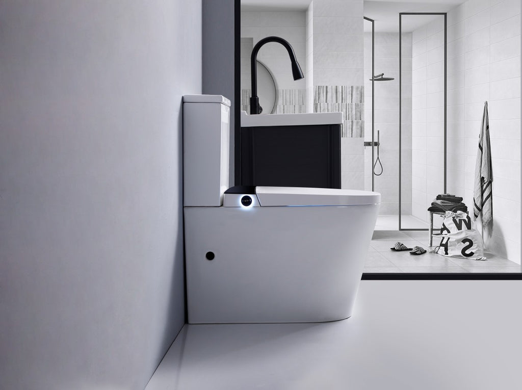 Smart toilet with Advanced bidet cleansing technology 
