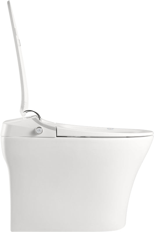 Tankless Smart Toilet with smooth, aerodynamic shape