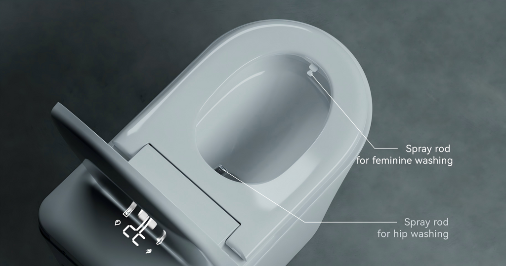 Bathtec U7 – Premium Flagship Smart Toilet with Integrated Cleaning Bar System