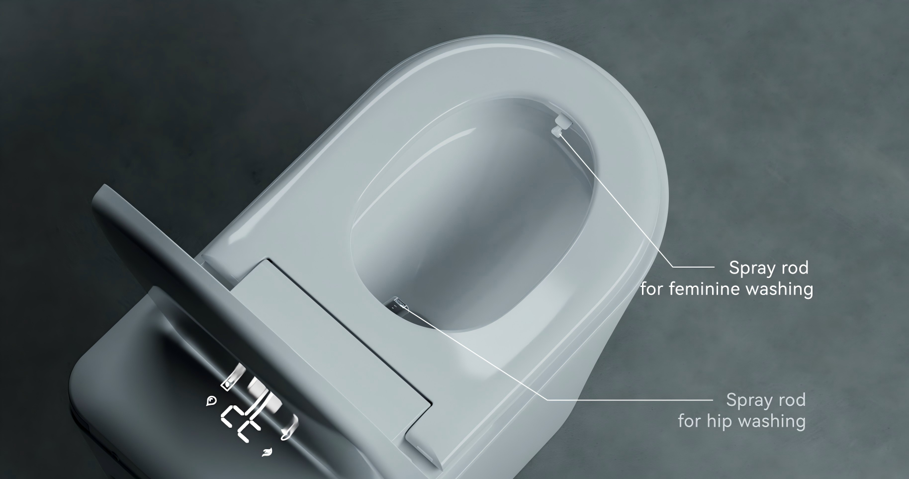 Bathtec U7 – Premium Flagship Smart Toilet with Integrated Cleaning Bar System